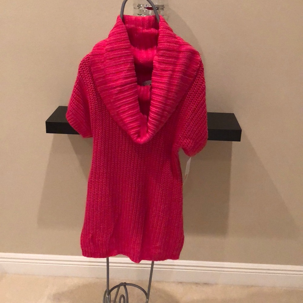 Pink Cowl Neck Mini Dress
